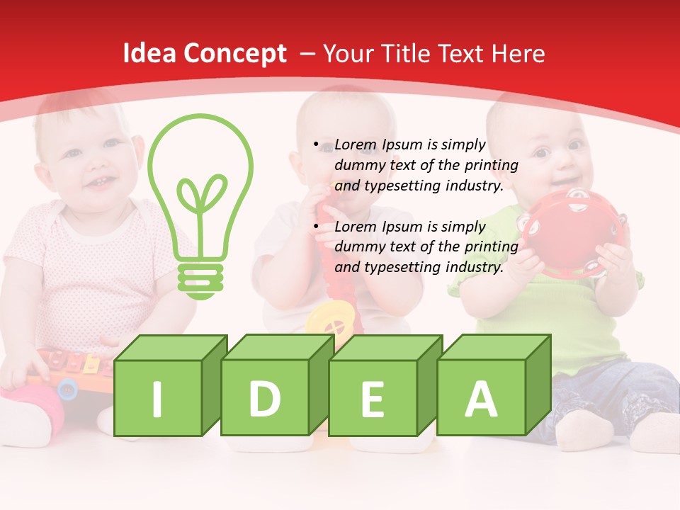 Toys Toddlers Educational PowerPoint Template