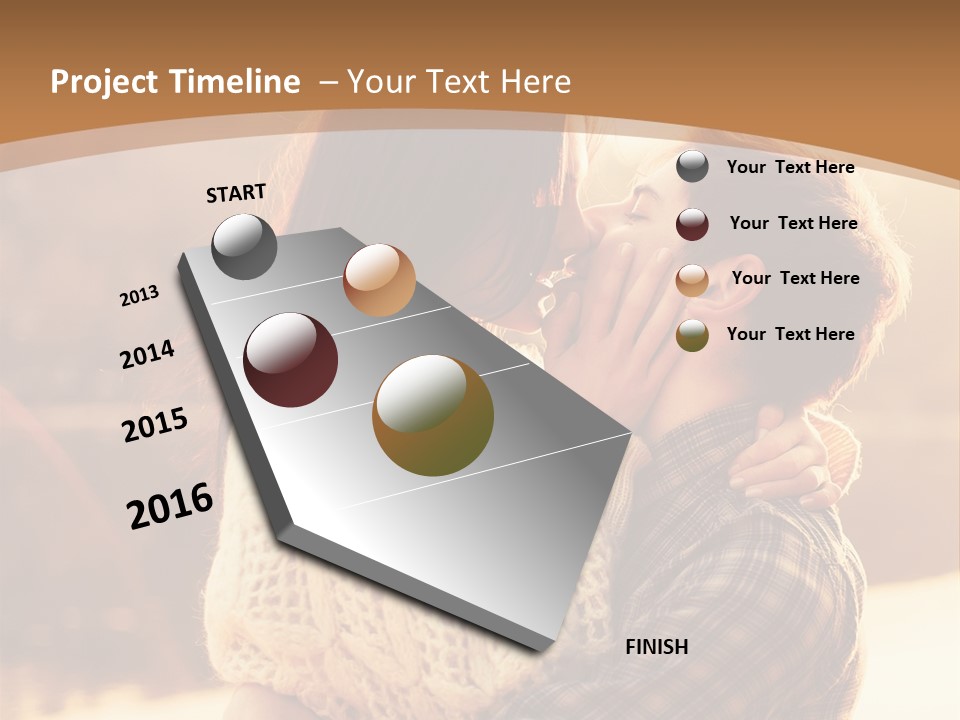 Outside Beach Fun PowerPoint Template