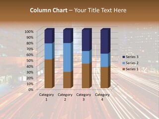 Light Bumper Multiple Lane Highway PowerPoint Template