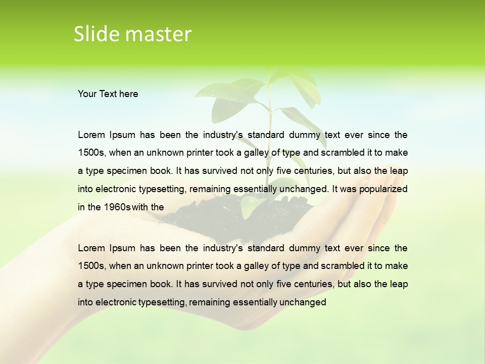 Hope Creative Grass PowerPoint Template