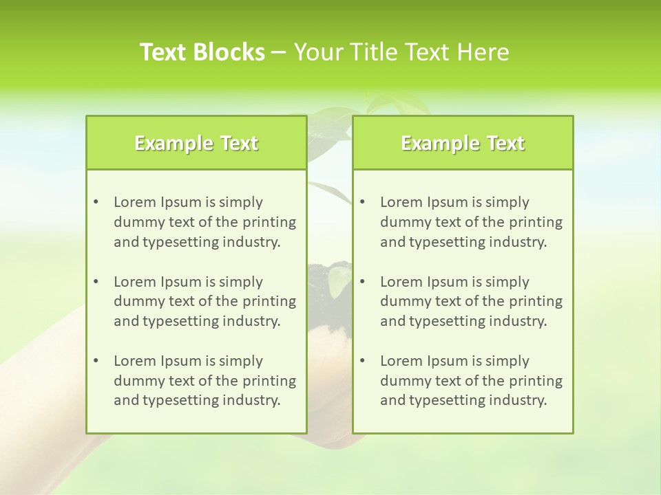 Hope Creative Grass PowerPoint Template