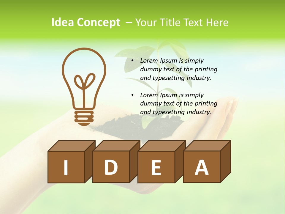 Hope Creative Grass PowerPoint Template