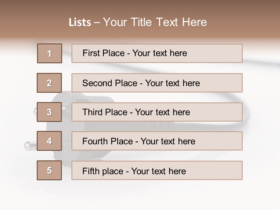 Cable Background Energy PowerPoint Template