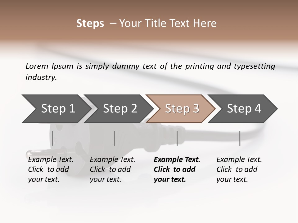 Cable Background Energy PowerPoint Template