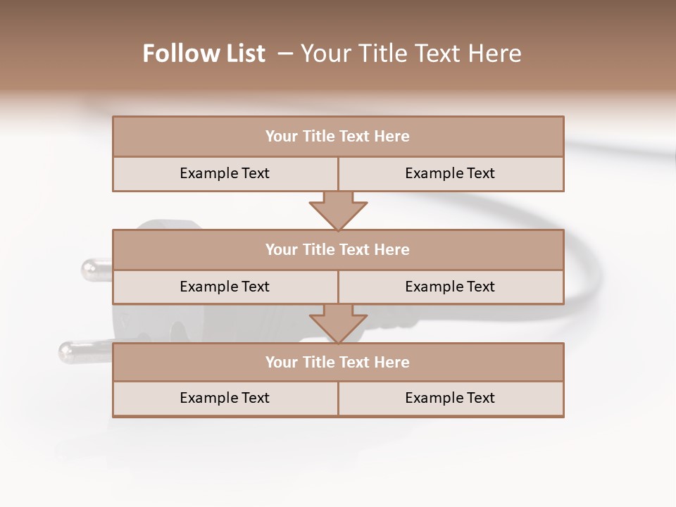 Cable Background Energy PowerPoint Template
