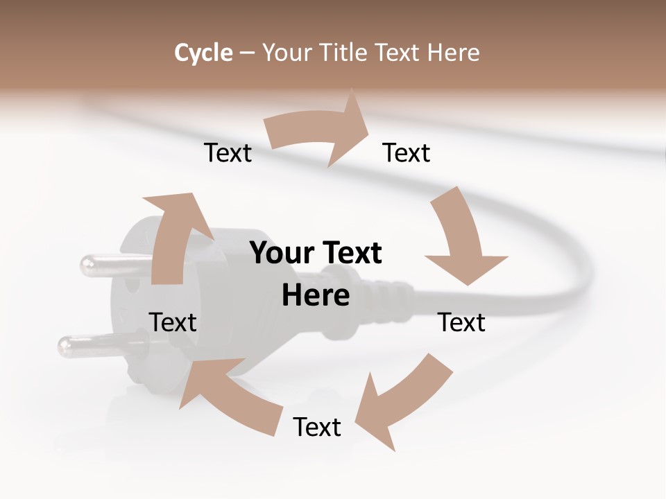 Cable Background Energy PowerPoint Template