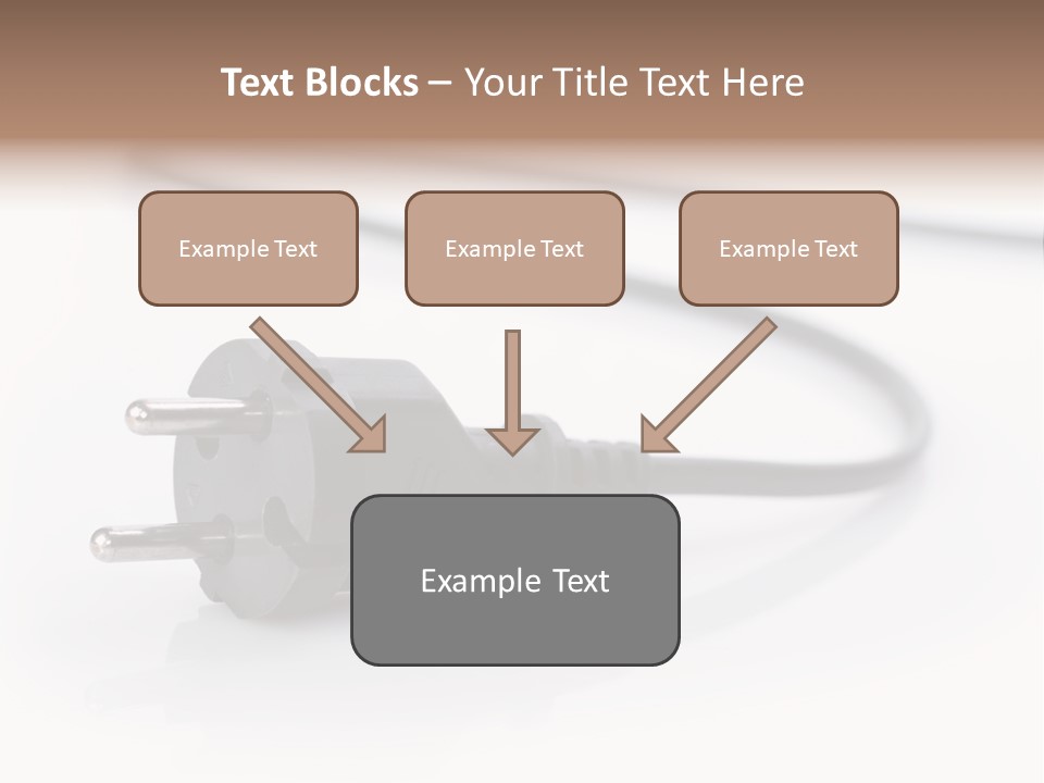 Cable Background Energy PowerPoint Template