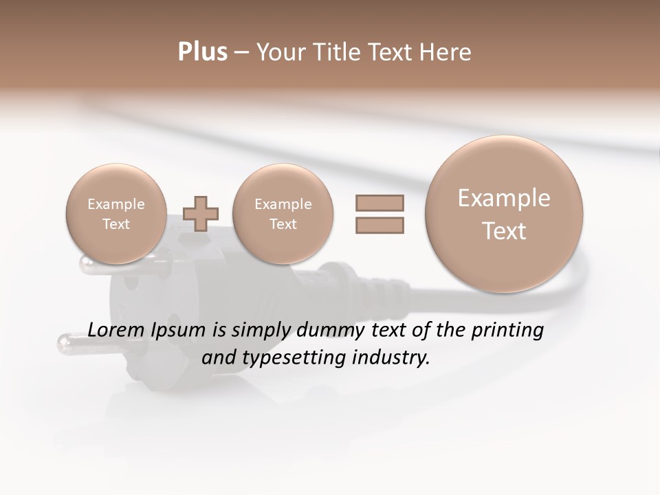 Cable Background Energy PowerPoint Template