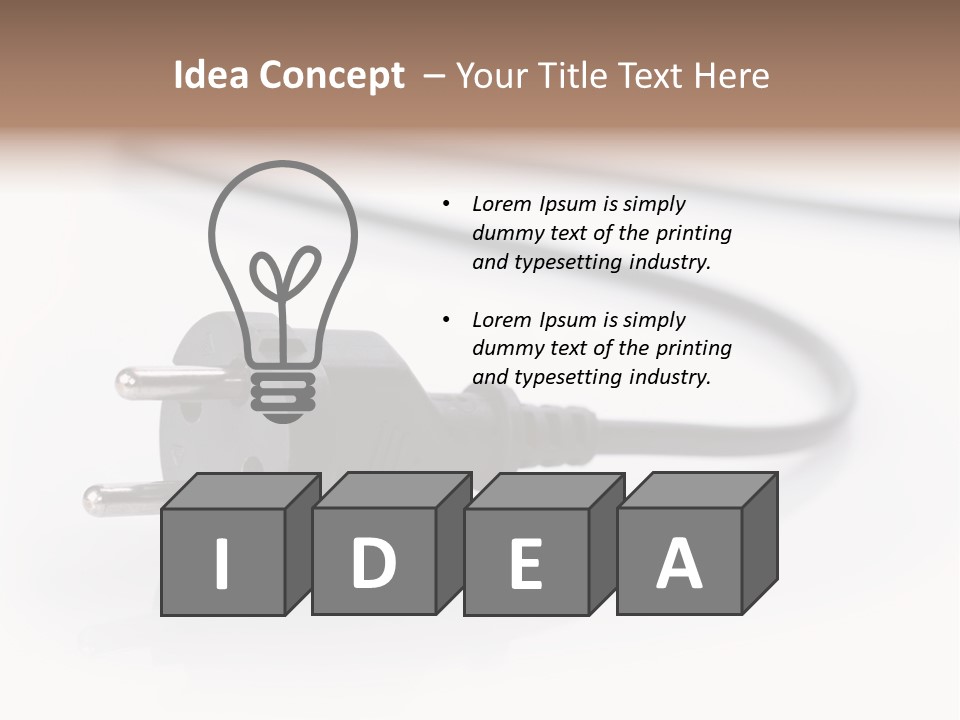 Cable Background Energy PowerPoint Template