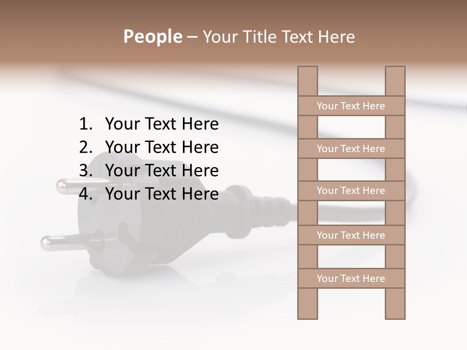 Cable Background Energy PowerPoint Template