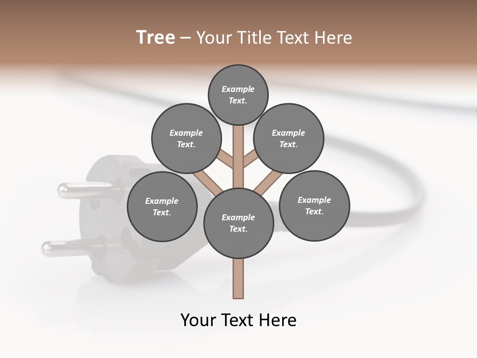 Cable Background Energy PowerPoint Template