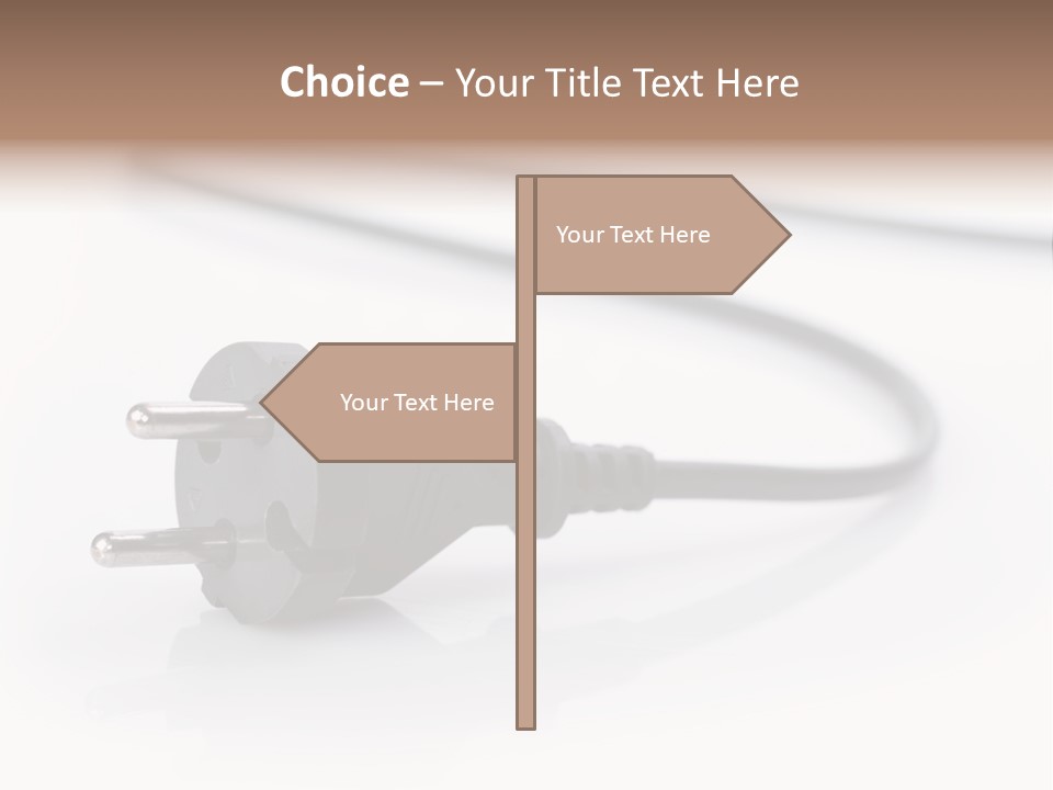 Cable Background Energy PowerPoint Template