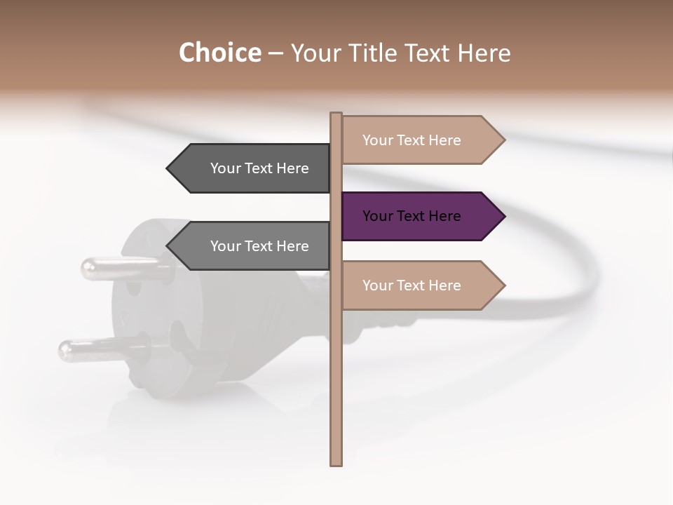 Cable Background Energy PowerPoint Template