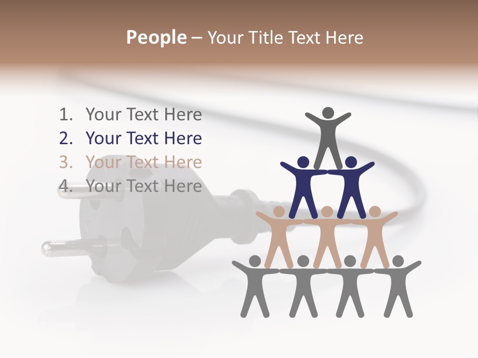 Cable Background Energy PowerPoint Template