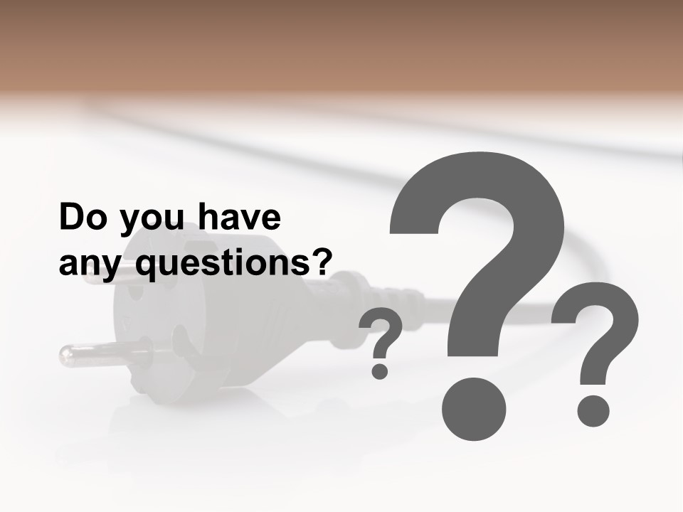 Cable Background Energy PowerPoint Template