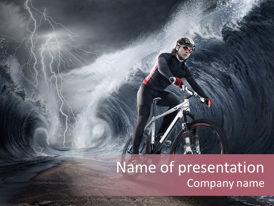 Trip Outdoor Helmet PowerPoint Template