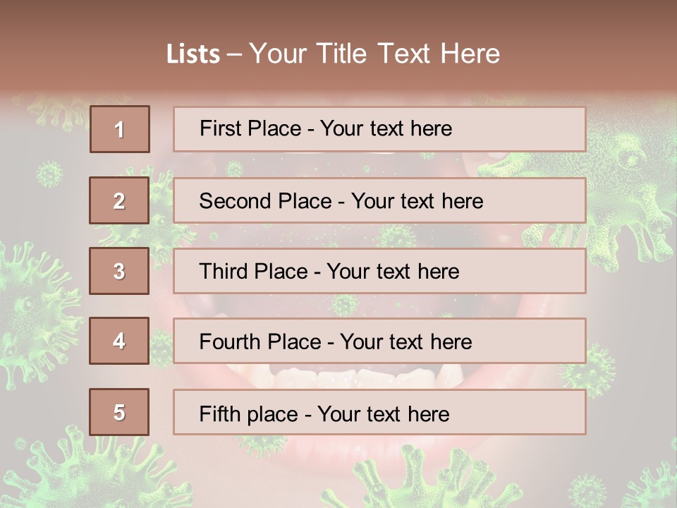 Sanitation Health Human Infection PowerPoint Template