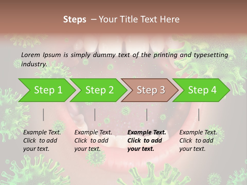 Sanitation Health Human Infection PowerPoint Template