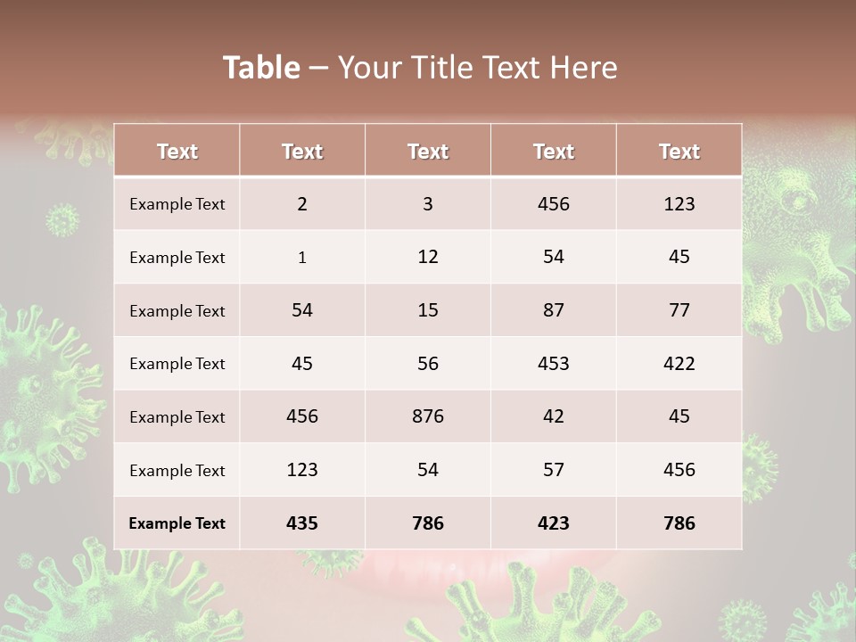 Sanitation Health Human Infection PowerPoint Template