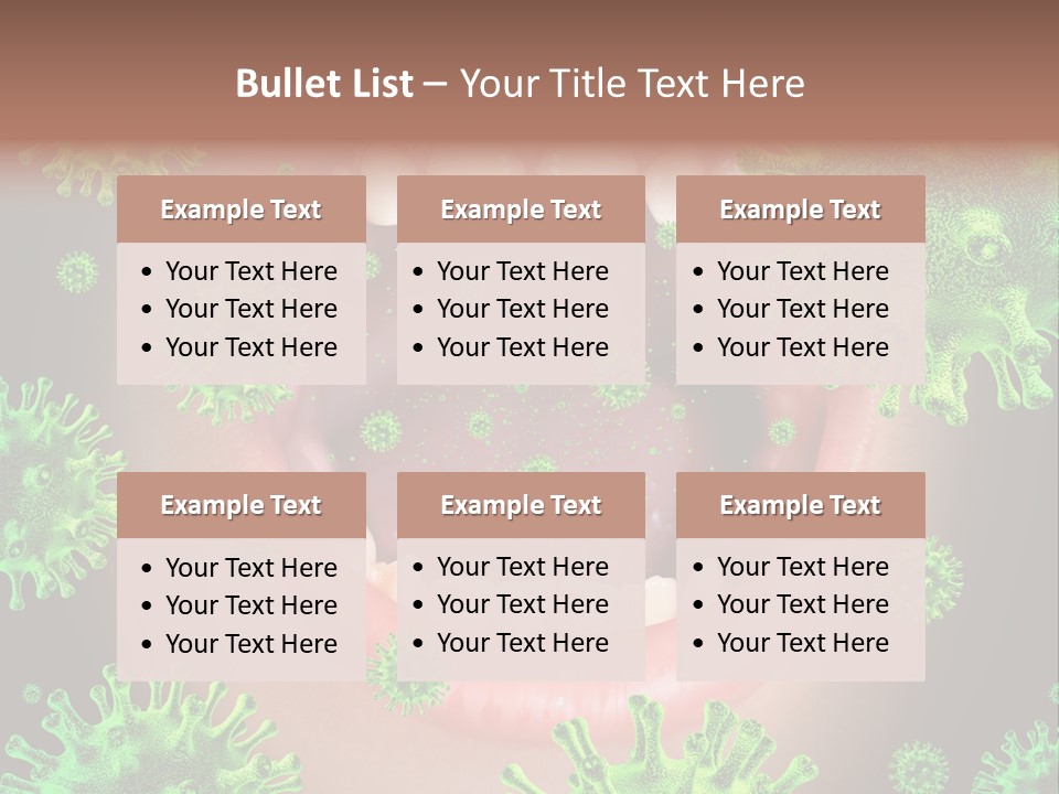Sanitation Health Human Infection PowerPoint Template