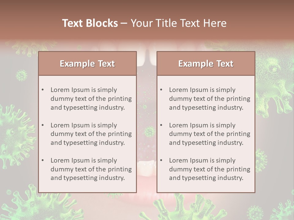 Sanitation Health Human Infection PowerPoint Template