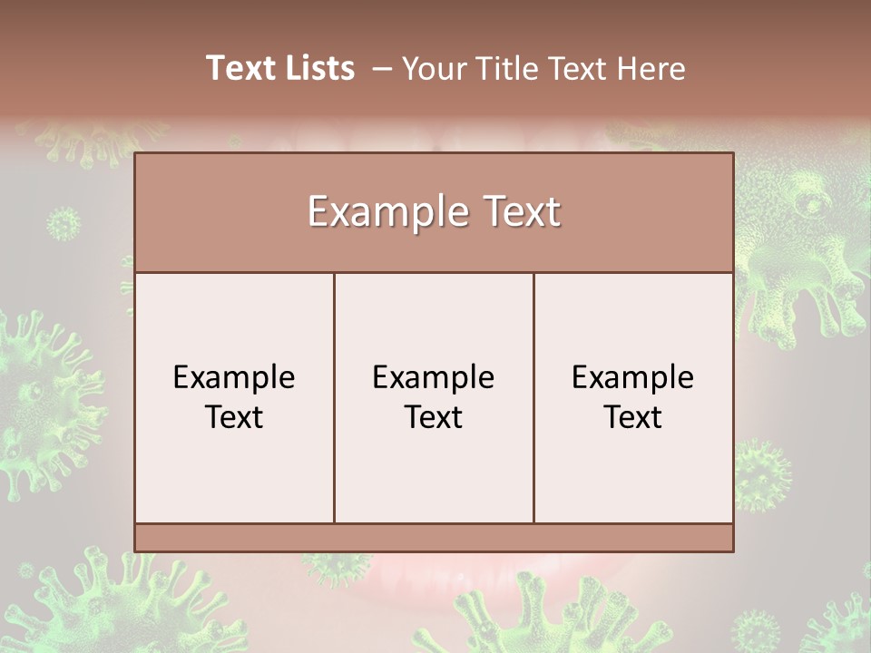 Sanitation Health Human Infection PowerPoint Template