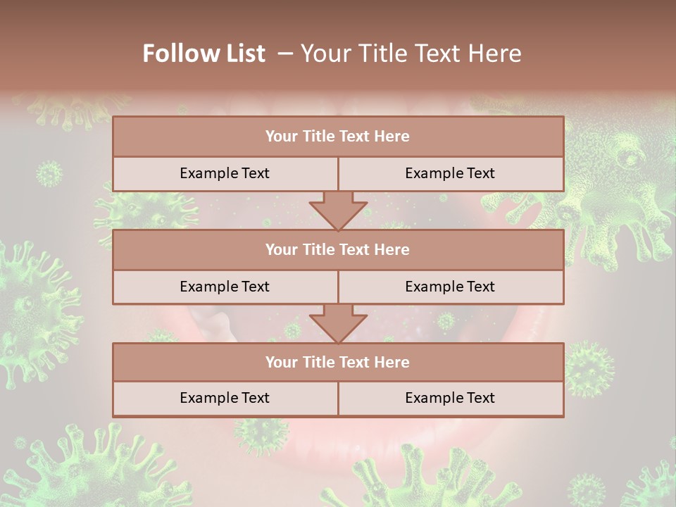 Sanitation Health Human Infection PowerPoint Template