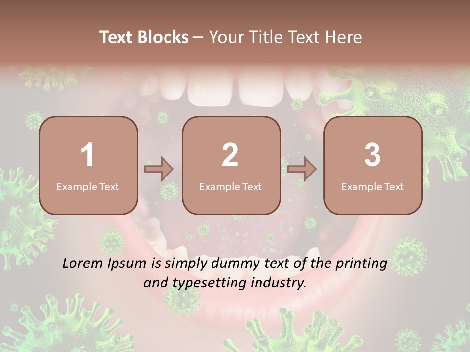 Sanitation Health Human Infection PowerPoint Template