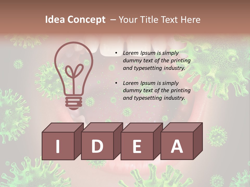 Sanitation Health Human Infection PowerPoint Template