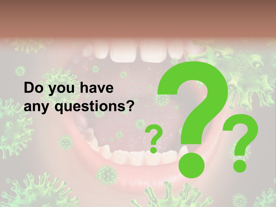 Sanitation Health Human Infection PowerPoint Template