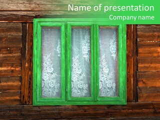 Plank Wood Box PowerPoint Template