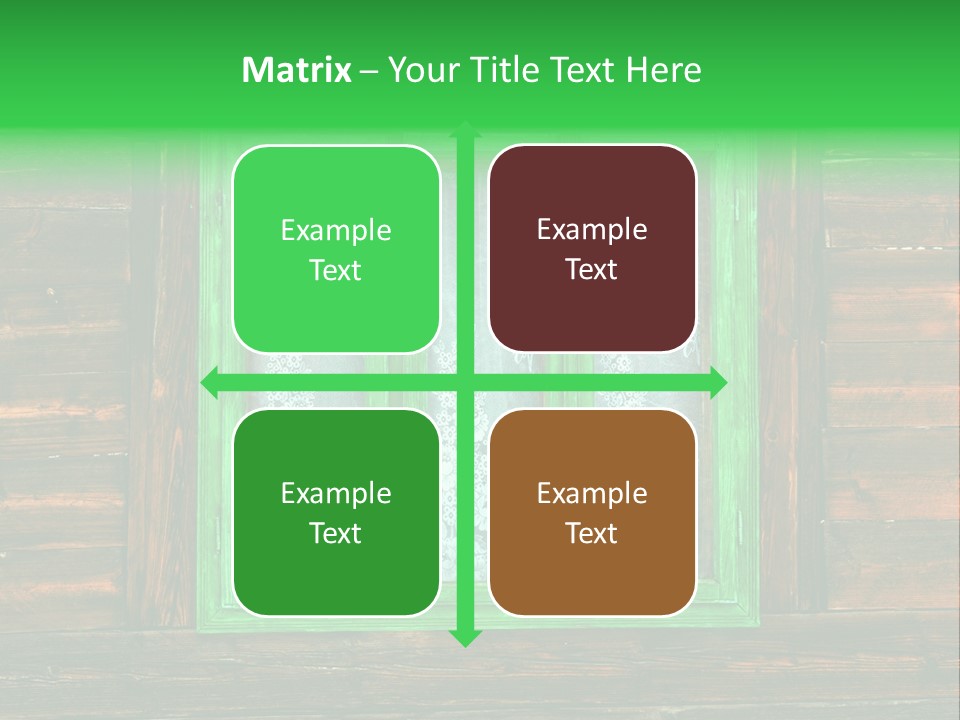 Plank Wood Box PowerPoint Template