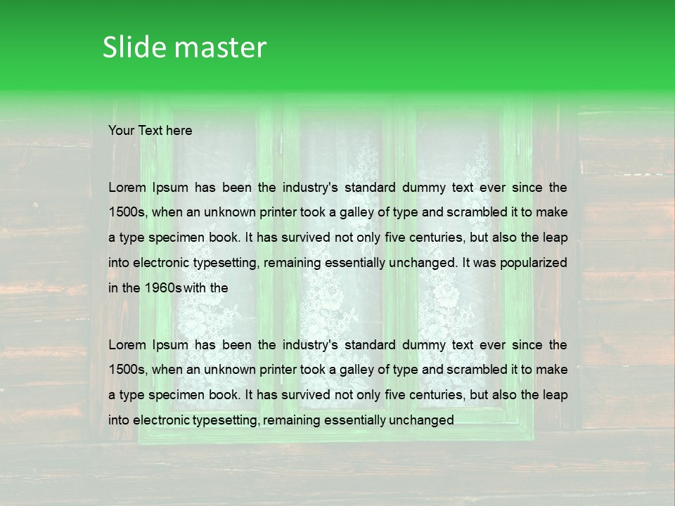 Plank Wood Box PowerPoint Template