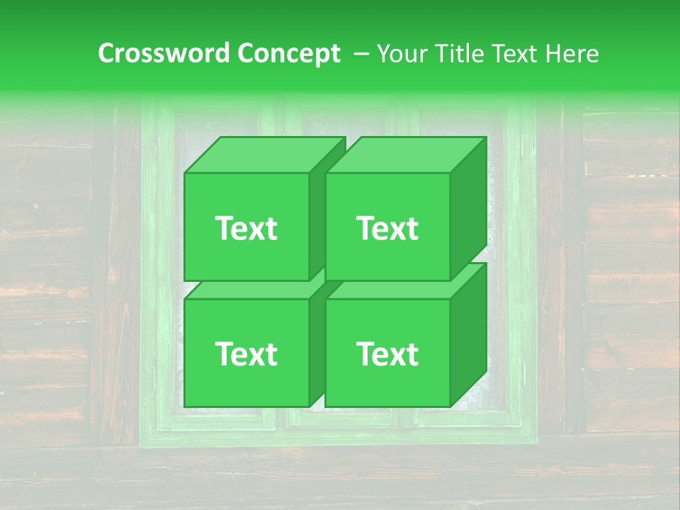Plank Wood Box PowerPoint Template