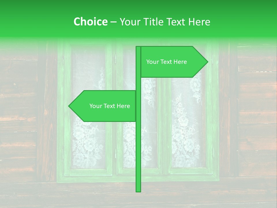 Plank Wood Box PowerPoint Template