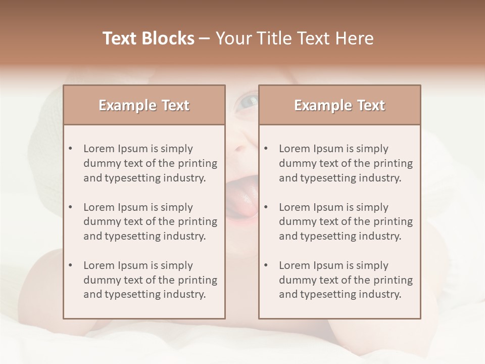 Beautiful Child Eyes PowerPoint Template