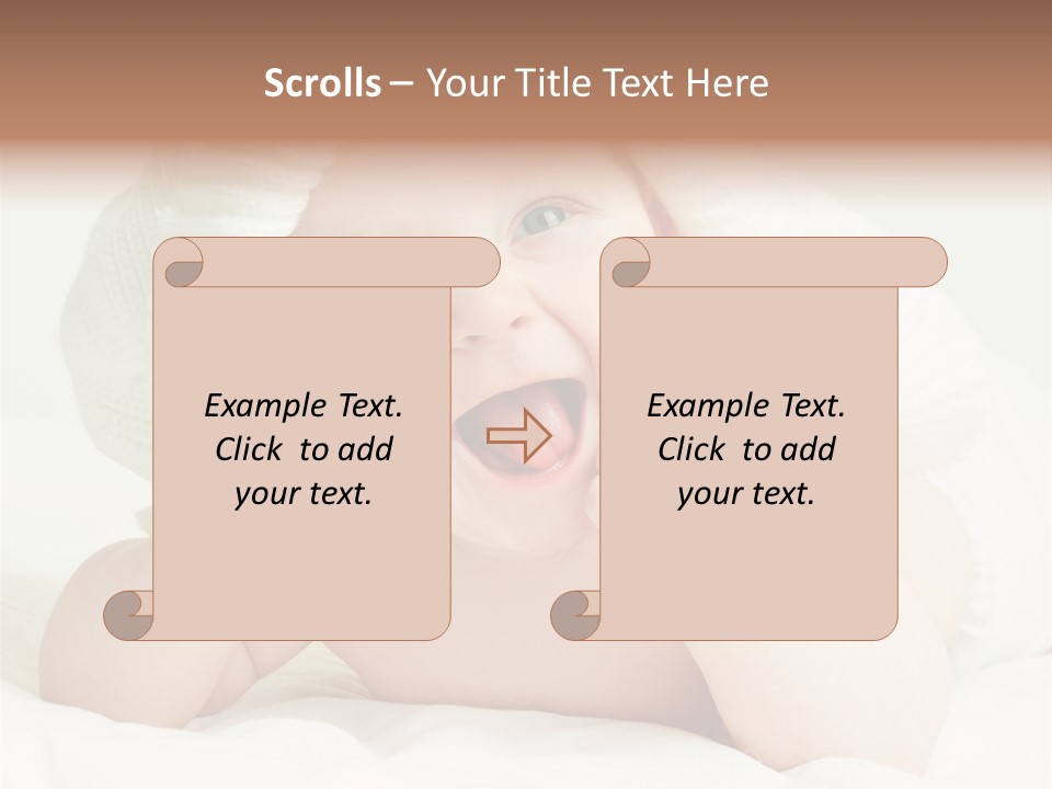 Beautiful Child Eyes PowerPoint Template