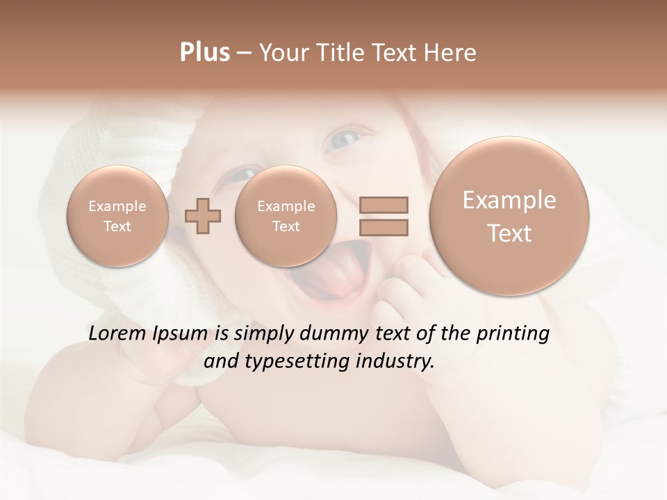 Beautiful Child Eyes PowerPoint Template