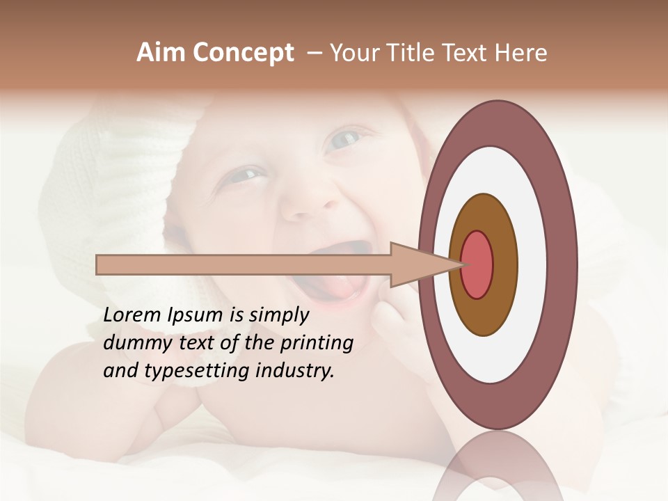 Beautiful Child Eyes PowerPoint Template