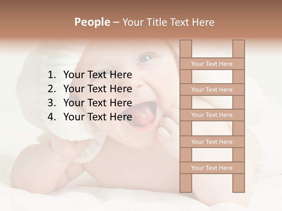 Beautiful Child Eyes PowerPoint Template