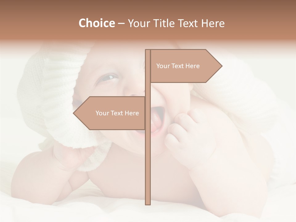 Beautiful Child Eyes PowerPoint Template