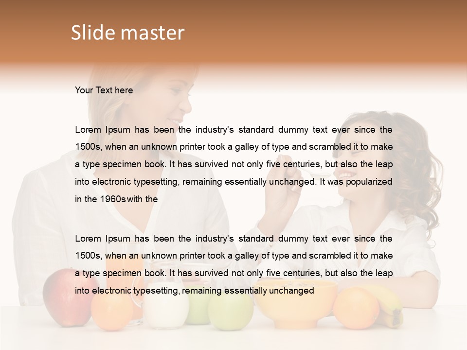 Lovely Childhood Beauty PowerPoint Template