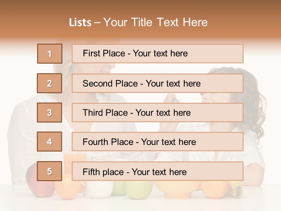 Lovely Childhood Beauty PowerPoint Template