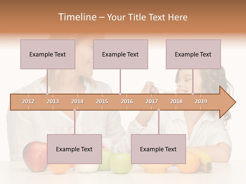 Lovely Childhood Beauty PowerPoint Template
