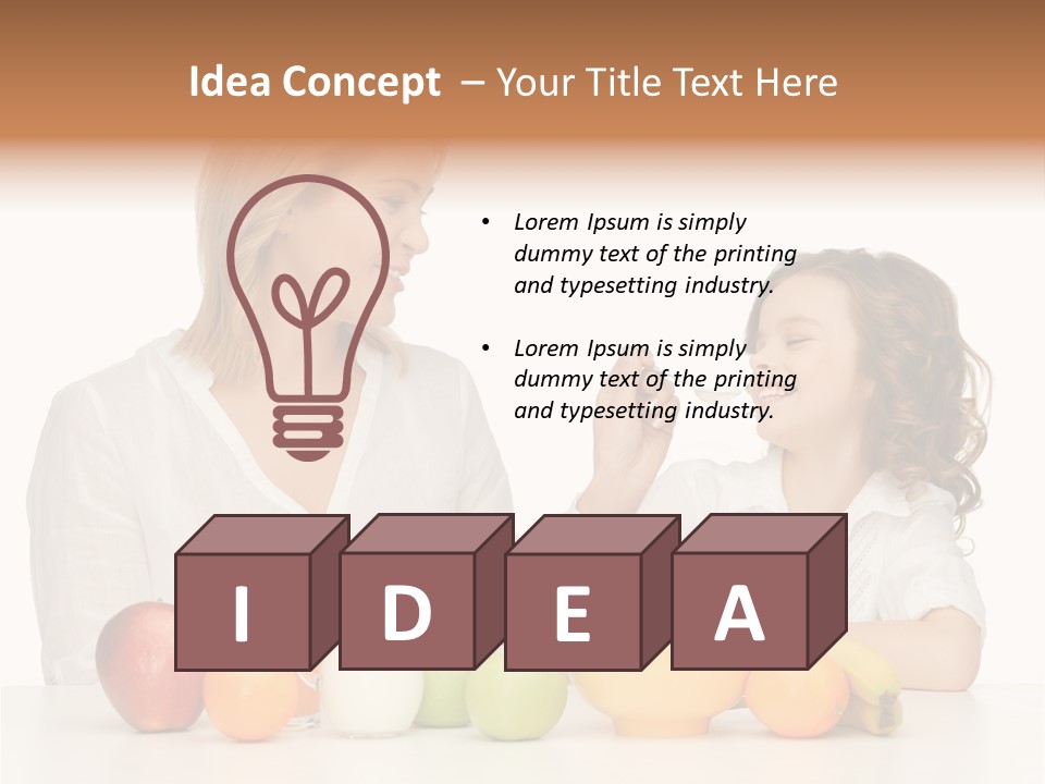 Lovely Childhood Beauty PowerPoint Template