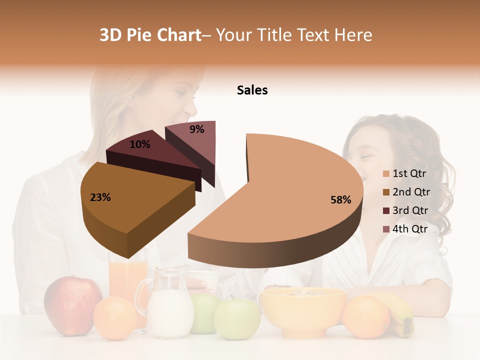 Lovely Childhood Beauty PowerPoint Template