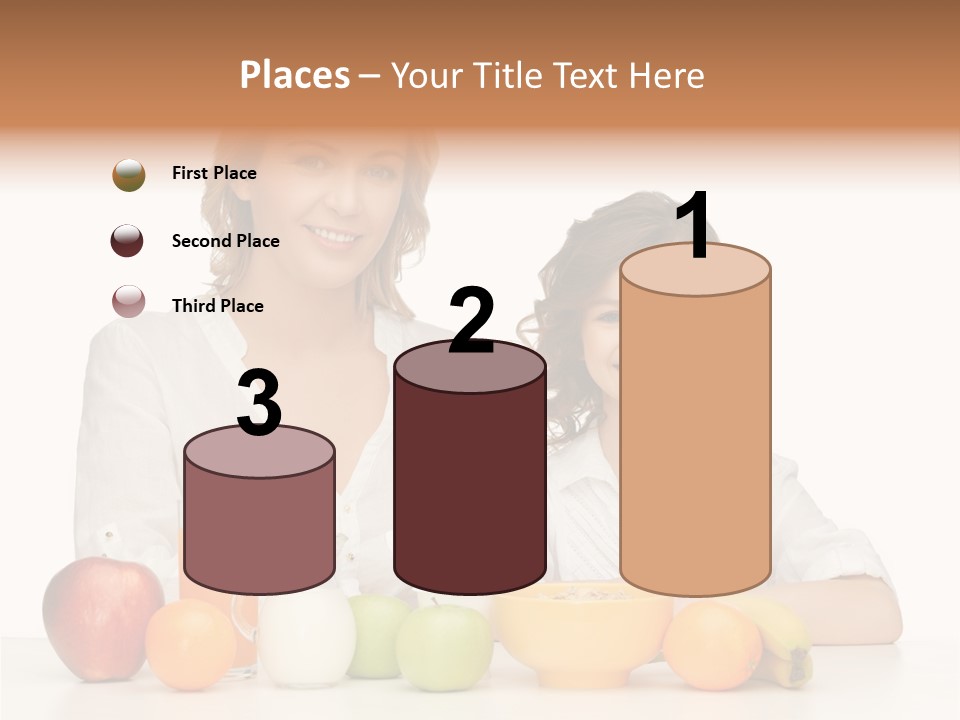 Smiling Daughter Teenager PowerPoint Template