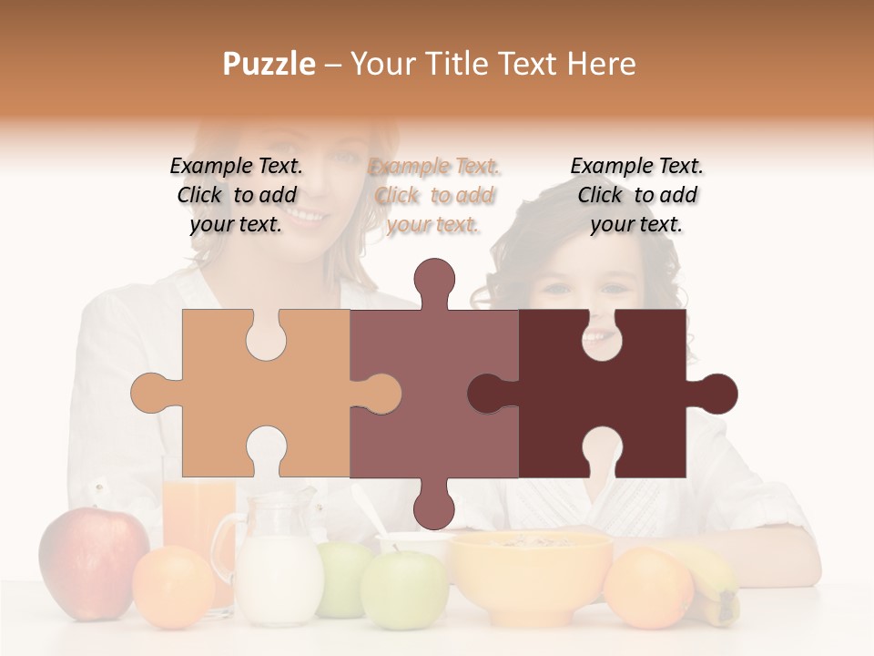 Smiling Daughter Teenager PowerPoint Template