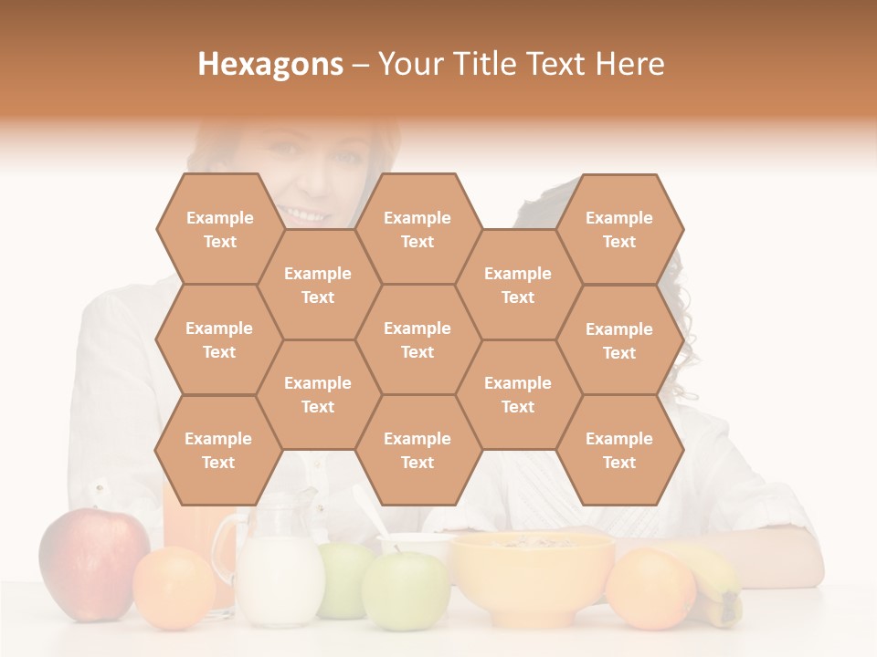 Smiling Daughter Teenager PowerPoint Template