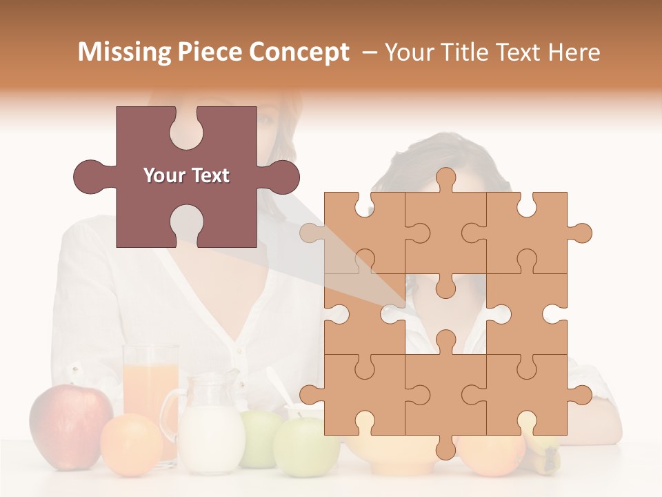 Smiling Daughter Teenager PowerPoint Template